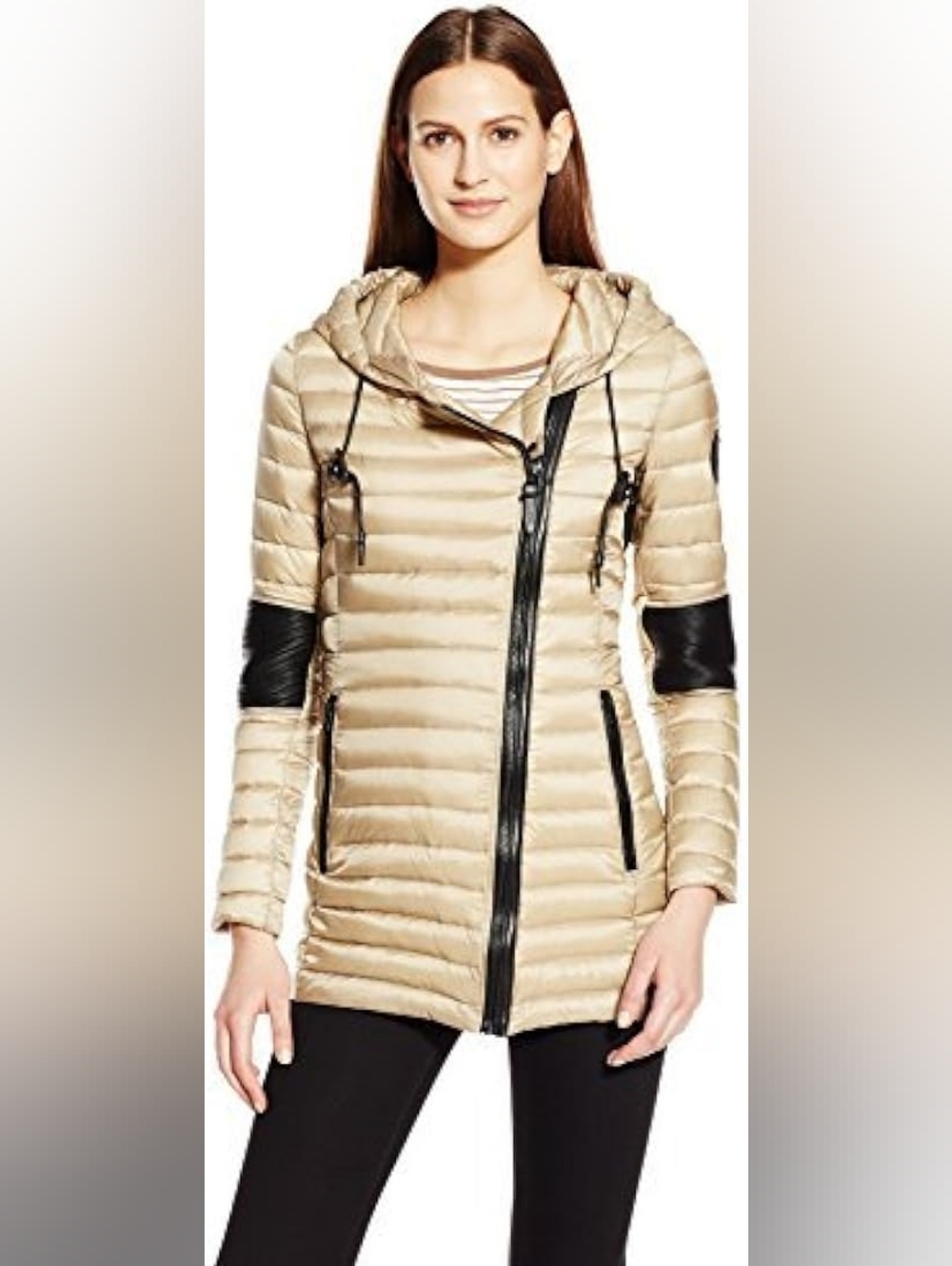 Rudsak M Elba Khaki Coat Light Spring Puffer RUD Medium